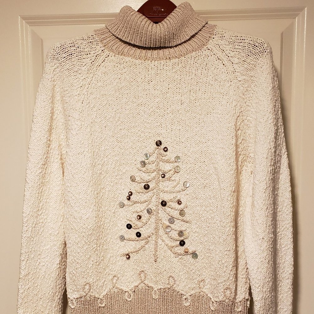 Talbots women's size Large Christmas sweater
